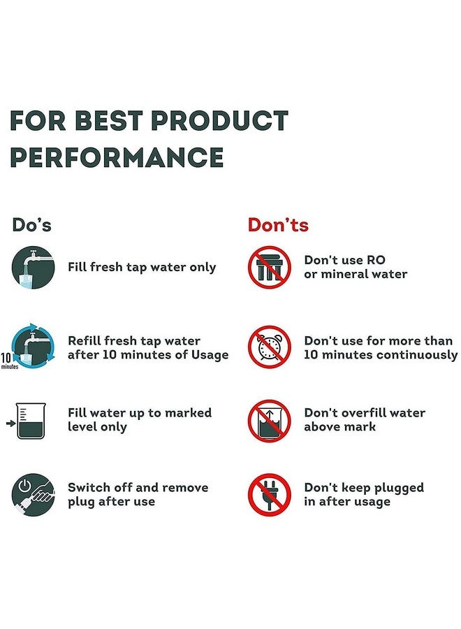 Dresz Commence 3 In 1 Steam Vaporizer, Nose & Cough Steamer, Facial Steamer, Nozzle Inhaler for Cold & Cough Relief, Blue, Plastic, Pore Treatment, Cleansing - Image 4