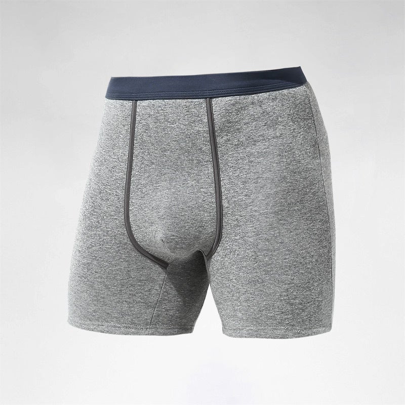 Mens Thermal Long Johns Fleece-Lined Autumn Winter Royal Blue