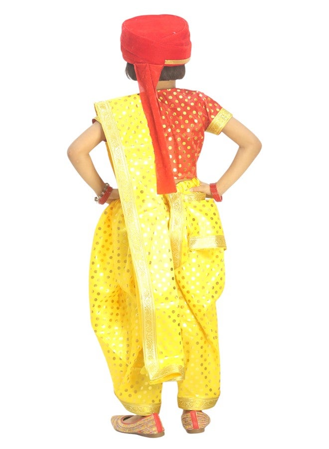 TWINKLE TOTS Rani Lakxmi Bai Dress for Girls Kids Costume With Complete Accessories Jhansi Ki Rani Costume - Image 2