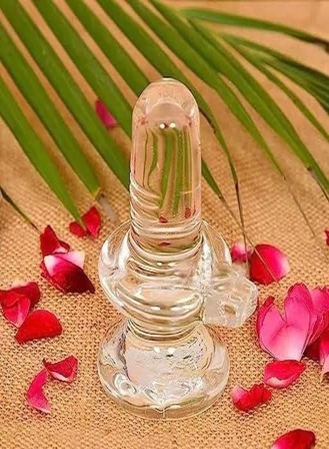 suvasane Crystal Shivling Murti | Shiva Lingam Statue for Home & Office Decoration | for Bholenath Worship | Diwali Gift Item |, 23 x 23 Mm - Image 3