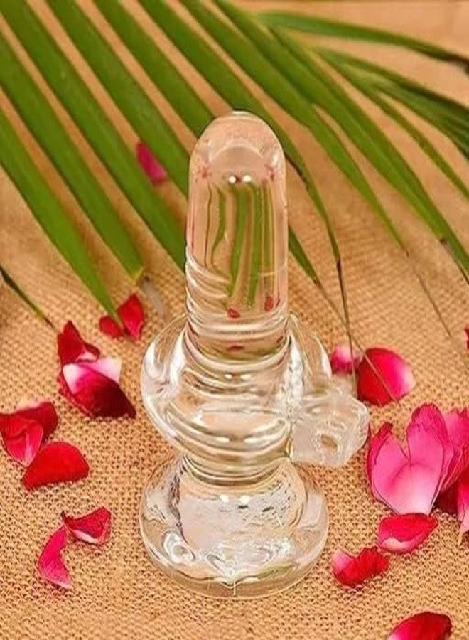 suvasane Crystal Shivling Murti | Shiva Lingam Statue for Home & Office Decoration | for Bholenath Worship | Diwali Gift Item |, 23 x 23 Mm - Image 4