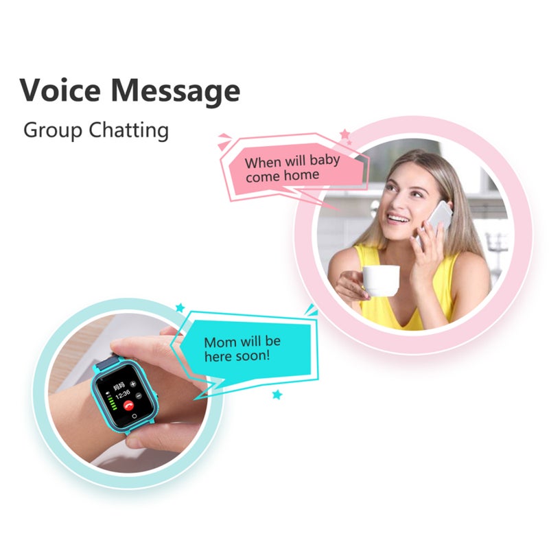 ساعة ذكية أطفال 4G بشاشة لمس مقاس 1.4 بوصة، بتحديد الموقع عبر LBS و WiFi و GPS، ويدعى مكالمة الهاتف واتصال SOS ومراسلة صوت وفيديو وكميرا، ومقاومة للماء بنسبة IP67، ساعة معصم للأولاد والبنات - Image 5