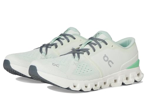 On Women's Cloud X 4 Sneaker, Aloe/Honeydew, 8.5 - Image 1