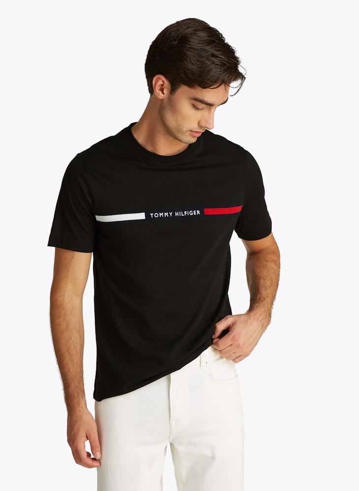TOMMY HILFIGER Regular Fit T-Shirt With Logo Panel  - Image 1