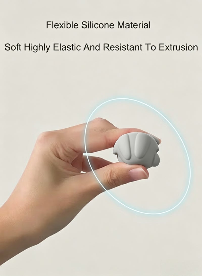 4PCS Edge Corner Protectors, Cute Safety Edge Corner Guards, Thick Silicone Furniture Corner Protector with Strong Adhesive Tape, Rabbit-shaped Anti-Collision Corner Guard Baby Proofing Corners for Sharp Furnitures Cupboard - Image 5