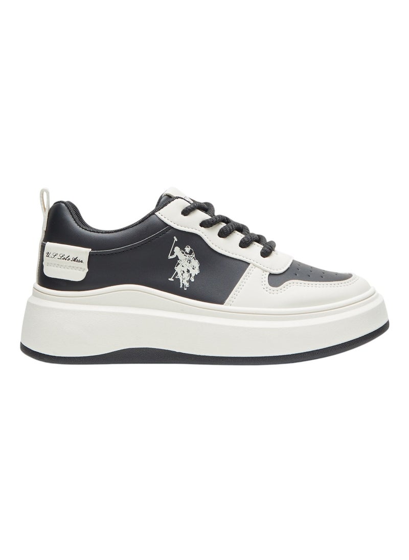 U.S. Polo Assn. Women's Black and White Sneakers - Bold Rugged Style with Durable Sole for Outdoor Wear  - Image 1