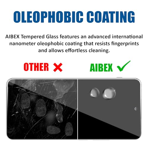 AIBEX Tempered Glass for OnePlus Nord CE 3 Lite 5G / Realme 12X 5G / Realme 11X 5G | 9H Hardness | Anti-Glare & Anti-Fingerprint | Water Resistant | Edge-to-Edge Full Screen Protector | Bubble-Free - Image 4