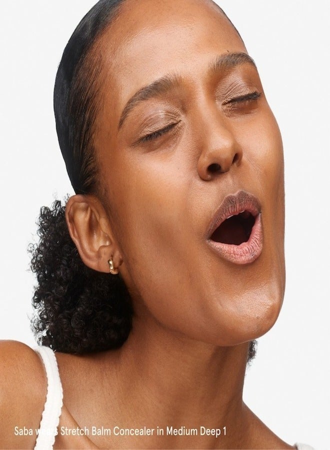 Glossier Stretch Balm Concealer - Dewy Buildable Coverage , Medium Dark 1 - golden base tone 4.8g - Image 4