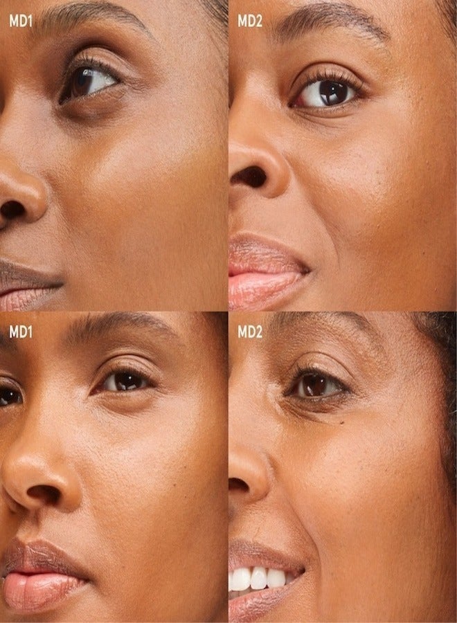Glossier Stretch Balm Concealer - Dewy Buildable Coverage , Medium Dark 1 - golden base tone 4.8g - Image 3