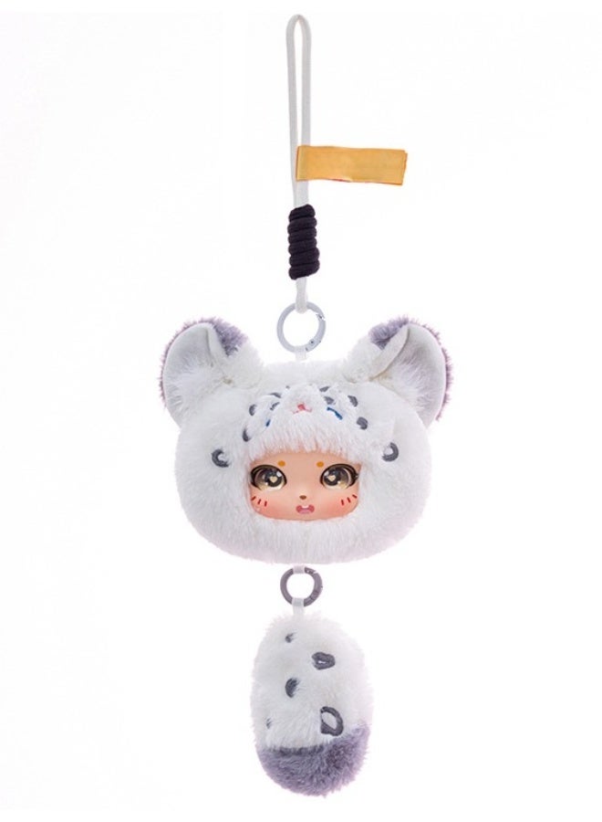 general Bag Pendant, Series Vinyl Plush Toy, Soft Hair, Setachable Tail and Hanging Rope — Leopard - Image 1