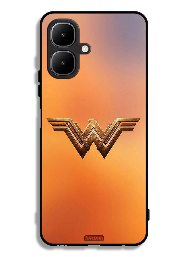Tolwak Tecno Pop 10 Protective Case Cover Wonder Women Logo