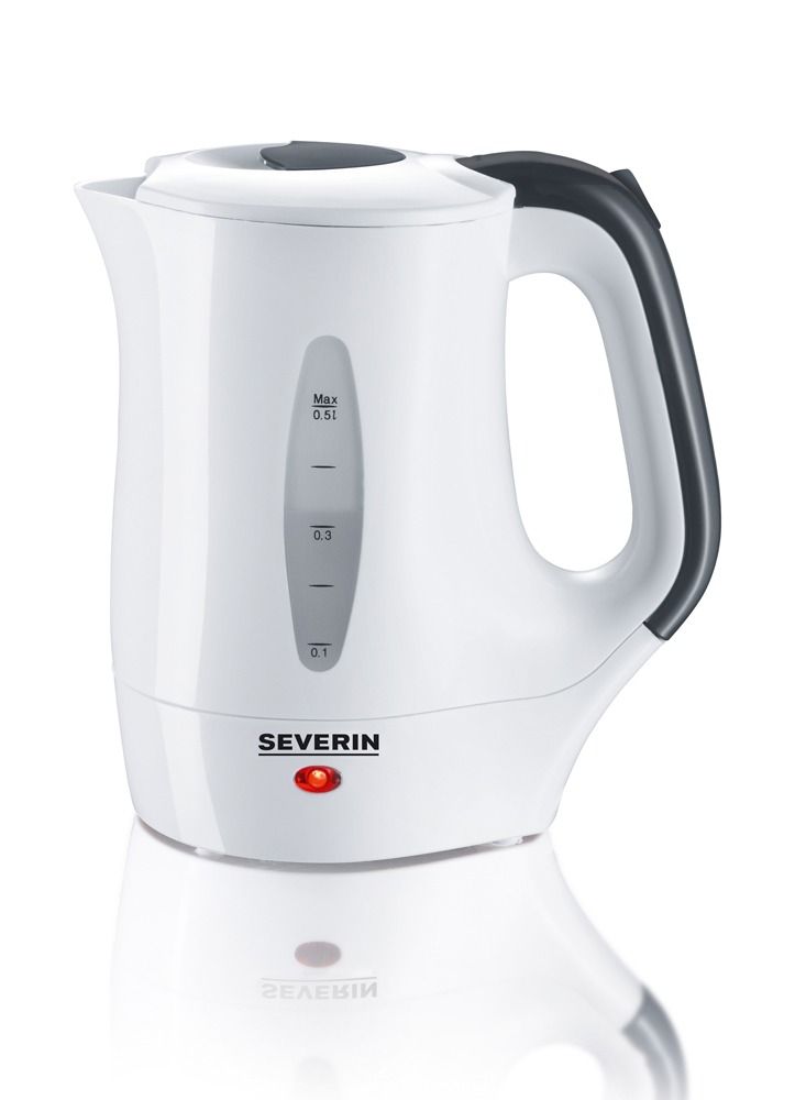 Severin Electric kettle 0.5 liter 650w wk 3644 white/black/grey - Image 1