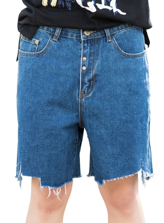Men's loose thin stretch straight denim shorts - Image 2