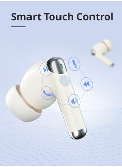 Tronsmart Tronsmart Sounfii R4 Wireless Earbuds ENC Bluetooth 5.3, Earphones,Hifi Stereo Sound with Dual Drivers, Earphones Deep Bass,In Ear Headphones Tiny Size,27H Playtime for Music,Calls,Sports,TV (Beige)  - Image 2