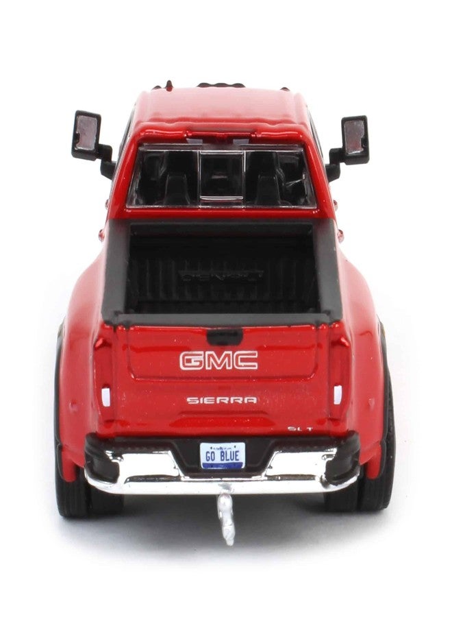 Truck شاحنة 1/64 2022 جي إم سي سييرا 3500HD برو دواللي، أحمر كايين مصبوب حصري 51562-B - Image 5