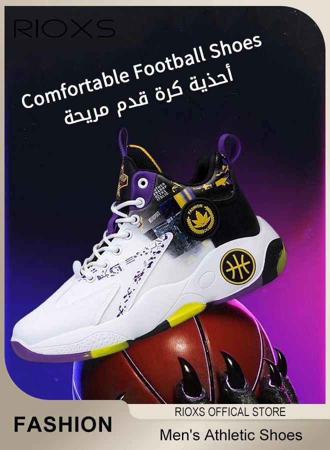 RIOXS Men's Athletic Shoes, Casual Sports Shoes For Men, Comfort Breathable Fitness Shoes, Fashion Running Trainers, Outdoor Non-Slip Sneakers For Jogging Walking Hiking, Mens Athlesiure Trainers  - Image 3