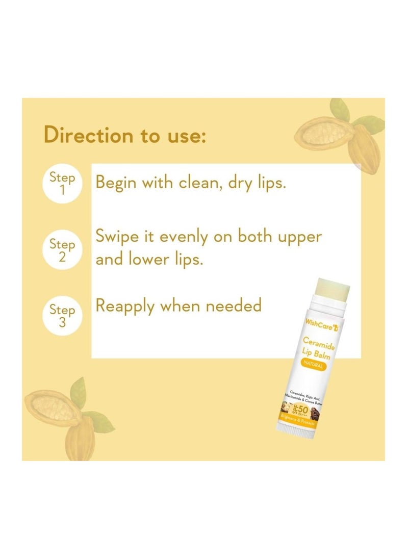 WishCare Ceramide Lip Balm with SPF50 PA+++ - Kojic Acid & Niacinamide - For Lip Lightening & Protection 5gm - pzsku/ZF9EC6401C6F03823FCA3Z/45/_/1739260577/cfce406a-2590-4f89-8a39-65693c72f6ea