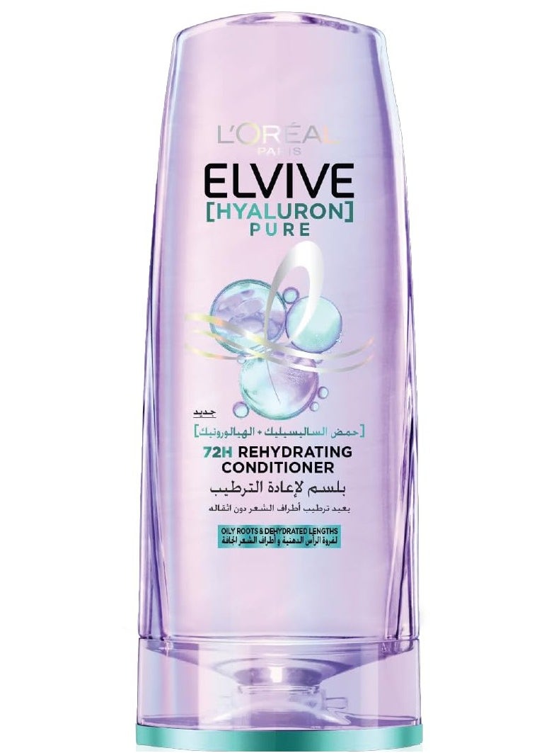 L'OREAL PARIS Loreal Paris Elvive Hyaluron Pure Rehydrating Conditioner for Oily Hair 360ml 