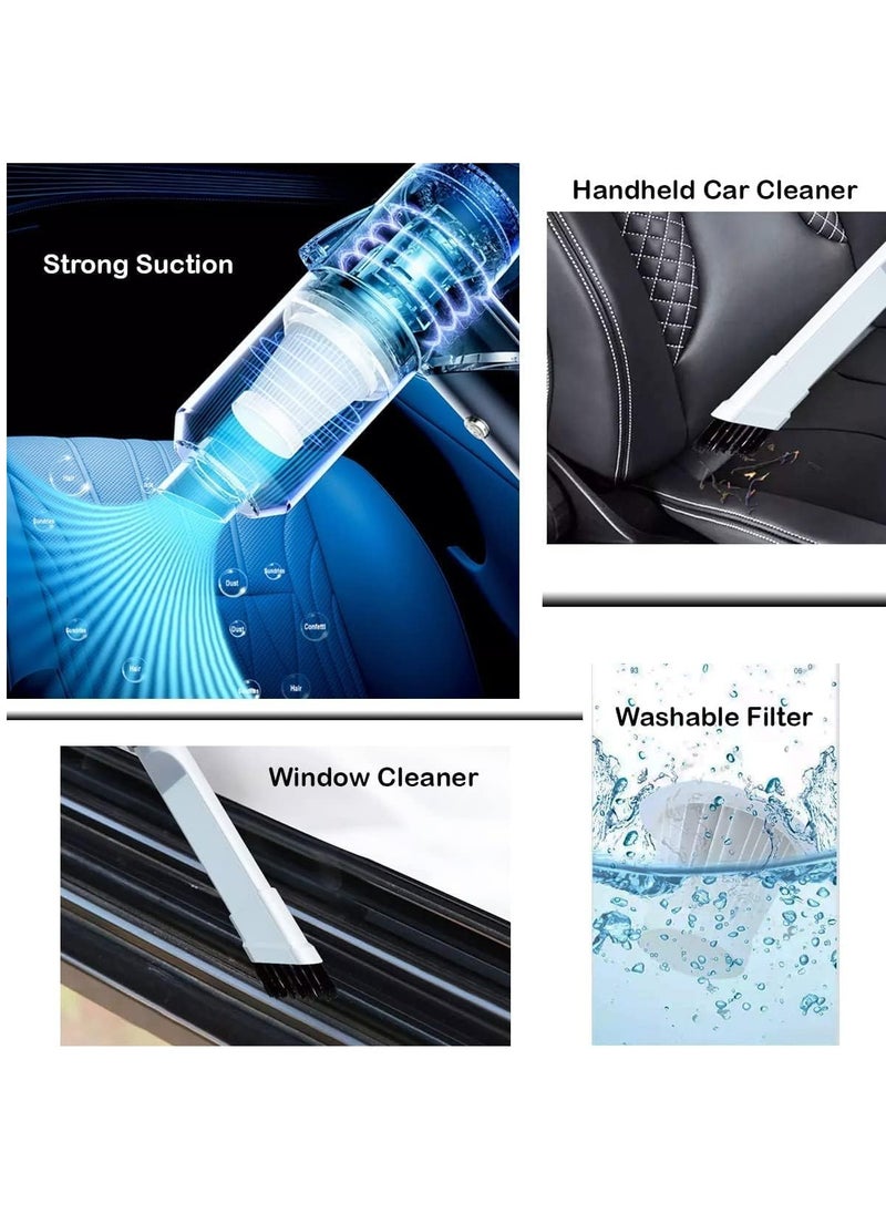 نكومي - Mini Portable Handheld Vacuum Cleaner,Small Cordless Handheld Vacuum Cleaner,Car Portable Vacuum Cleaner,Suitable for Car,Keyboard - Image 1