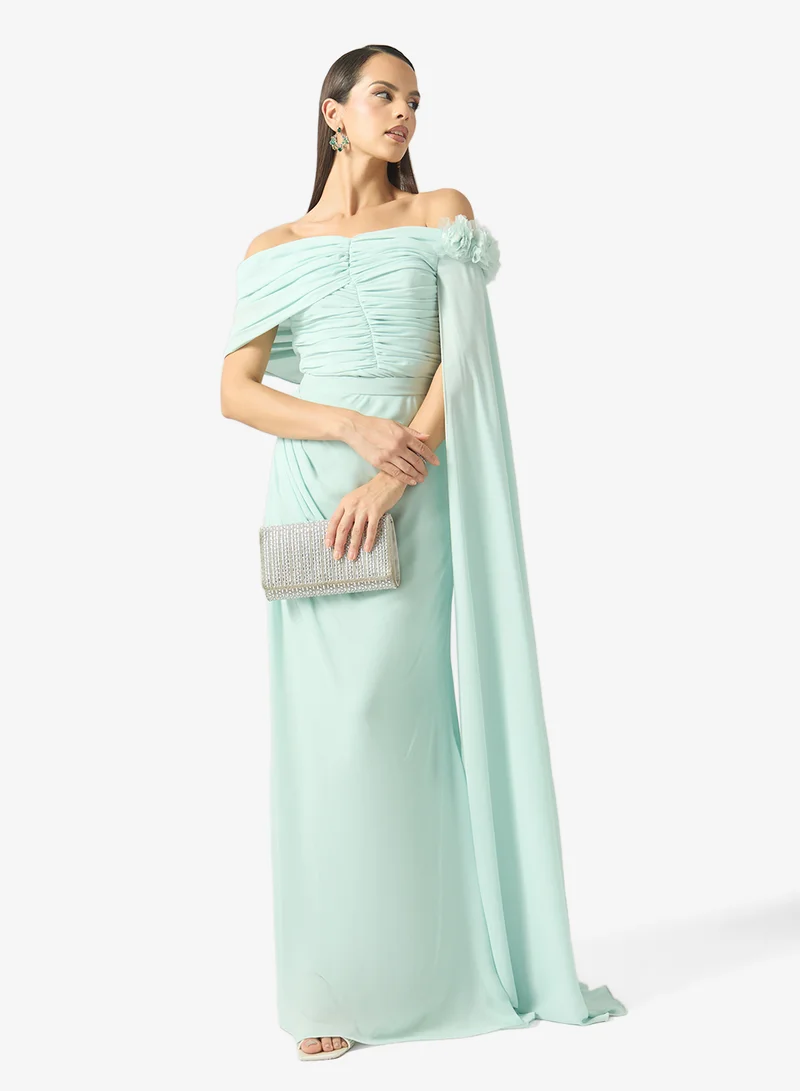 Namshi X  Draped Shoulder Gown for Women | Best Price UAE