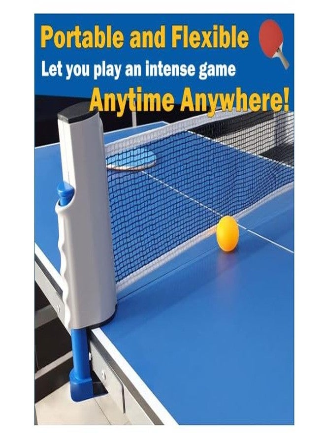 Simcox Retractable Table Tennis Net - Portable Net for Any Table, Easy Setup, Indoor & Outdoor Table Tennis for Home - Image 5