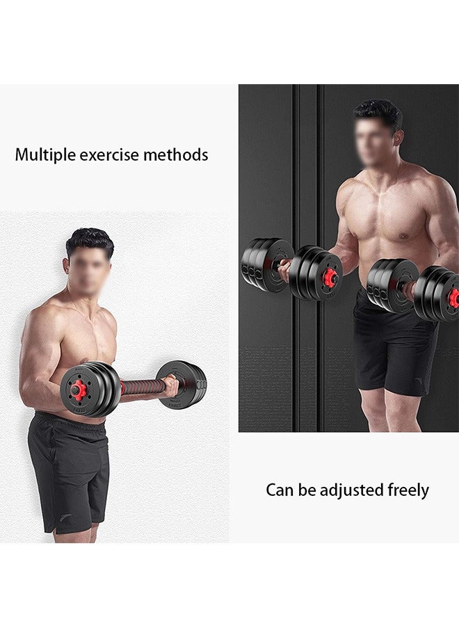 ويمارت مجموعة دمبل أثقال 15 كجم مع وصلة، مجموعة دمبل أثقال، مجموعة دمبل قابلة للتعديل، مجموعة تدريب رفع الأثقال قابلة للتعديل للرجال والنساء، اللياقة البدنية العائلية وصالة الألعاب الرياضية العائلية الثقيلة - Image 2
