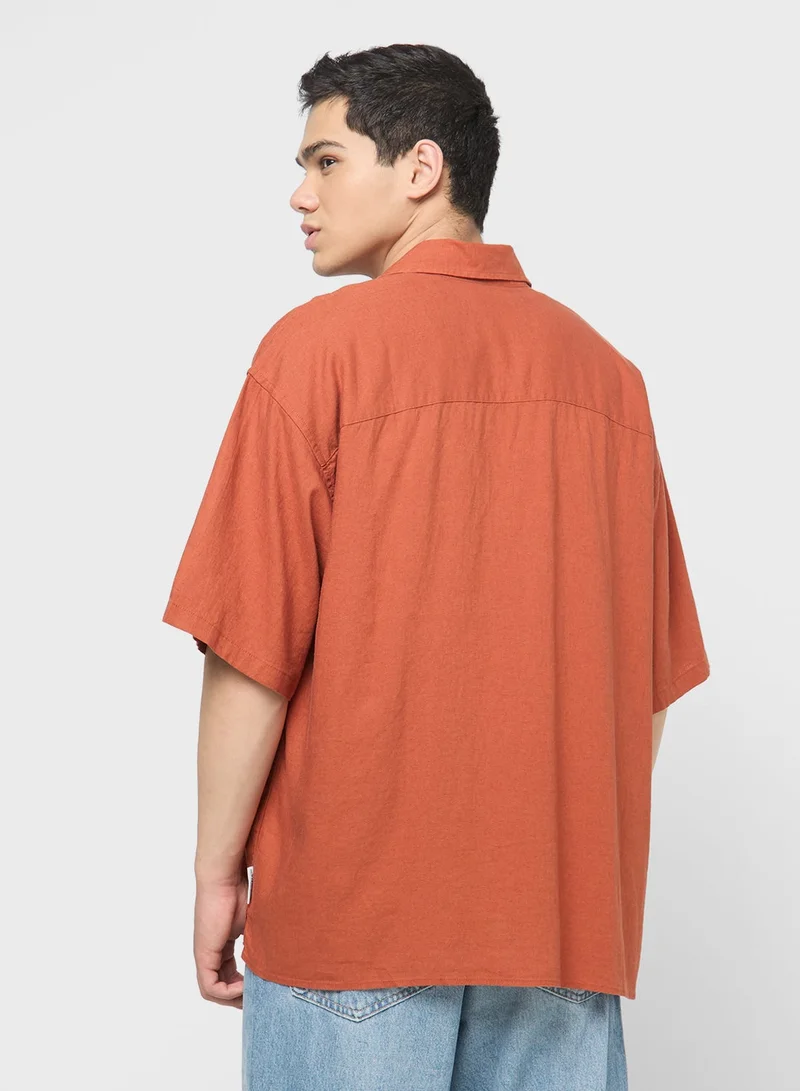 JACK & JONES Aop Printed Oversized Shirt