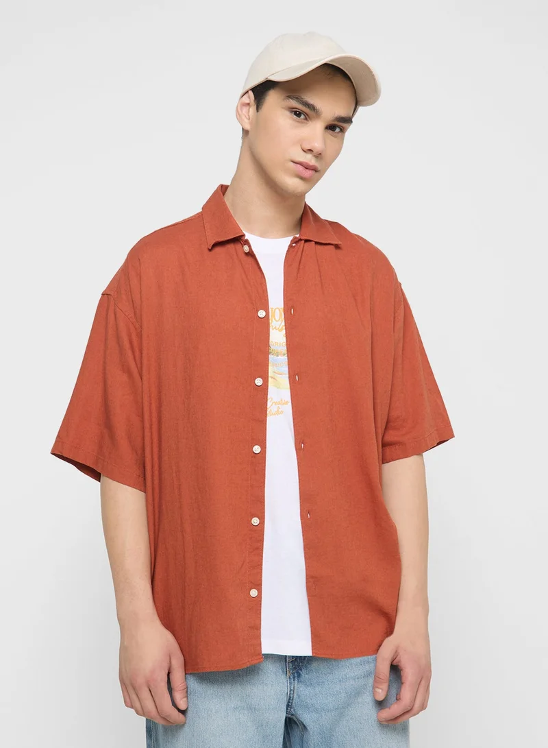 JACK & JONES Aop Printed Oversized Shirt