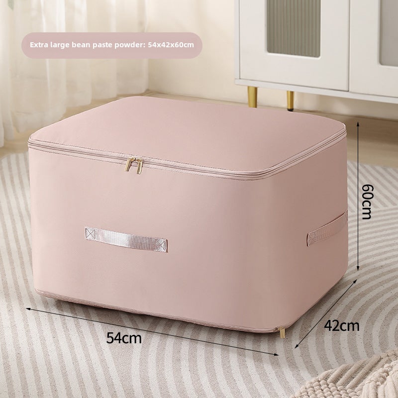 New Cotton Quilt Storage Bag Large Capacity Dustproof Moisture-Proof Beige oversized (54*42*90)