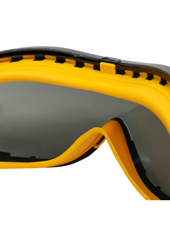 DEWALT - DPG82-21C Dewalt DPG82-21 Concealer Smoke Anti-Fog Dual Mold Safety Goggle Smoke Lens - Image 3