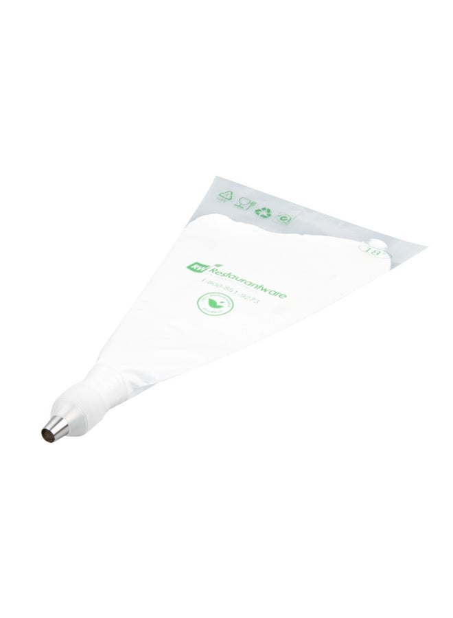 Restaurantware فوهة تزيين المعجنات تيك، فوهة دائرية 1 لتزيين الكريمة - #1A، مقاومة للتآكل، فوهة كريمة من الفولاذ المقاوم للصدأ، آمنة في غسالة الصحون، لتزيين الكب كيك، الكعك، أو البسكويت - Image 2