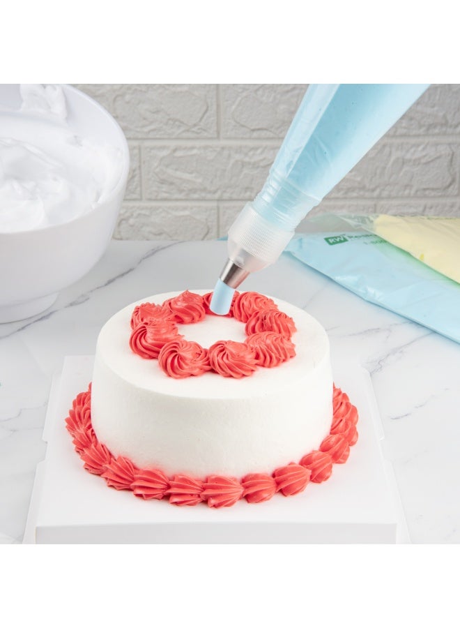 Restaurantware فوهة تزيين المعجنات تيك، فوهة دائرية 1 لتزيين الكريمة - #1A، مقاومة للتآكل، فوهة كريمة من الفولاذ المقاوم للصدأ، آمنة في غسالة الصحون، لتزيين الكب كيك، الكعك، أو البسكويت - Image 5