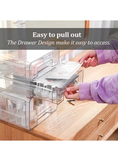 Food Storage Container, Double Layer Food Organizer with Drawer and Removable Drain Tray, Stackable Fridge Organizer for Fruit Vegetables - pzsku/ZF9ECD18D89C9A6891E34Z/45/_/1719385405/5e12e892-e90a-4499-b01a-a2d232654d44