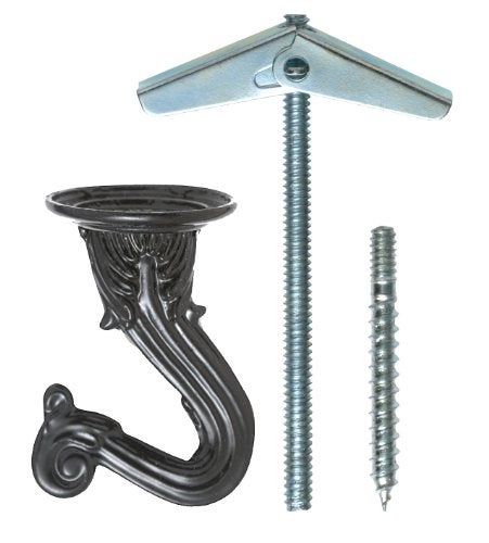 OOK 50343 Swag Hooks with Hardware, Black, 2-Count - Image 3