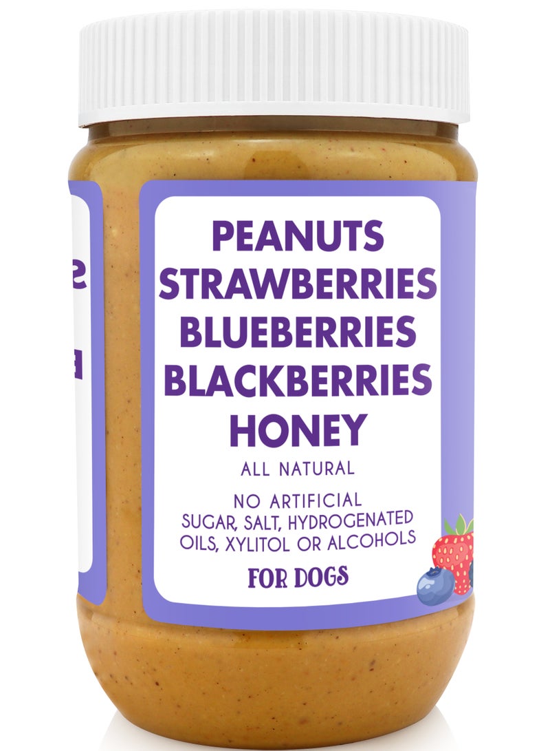 بارك بيسترو بودي بدر سكويز – زبدة فول سوداني طبيعية 100٪ للكلاب، مصنوعة في الولايات المتحدة الأمريكية، [480 جرام | 17 أونصة] 🐶 - Image 3