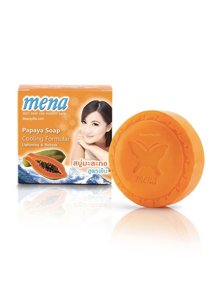 Mena صابون البابايا تركيبة تبريد تفتيح وتنشيط 150 جرام
