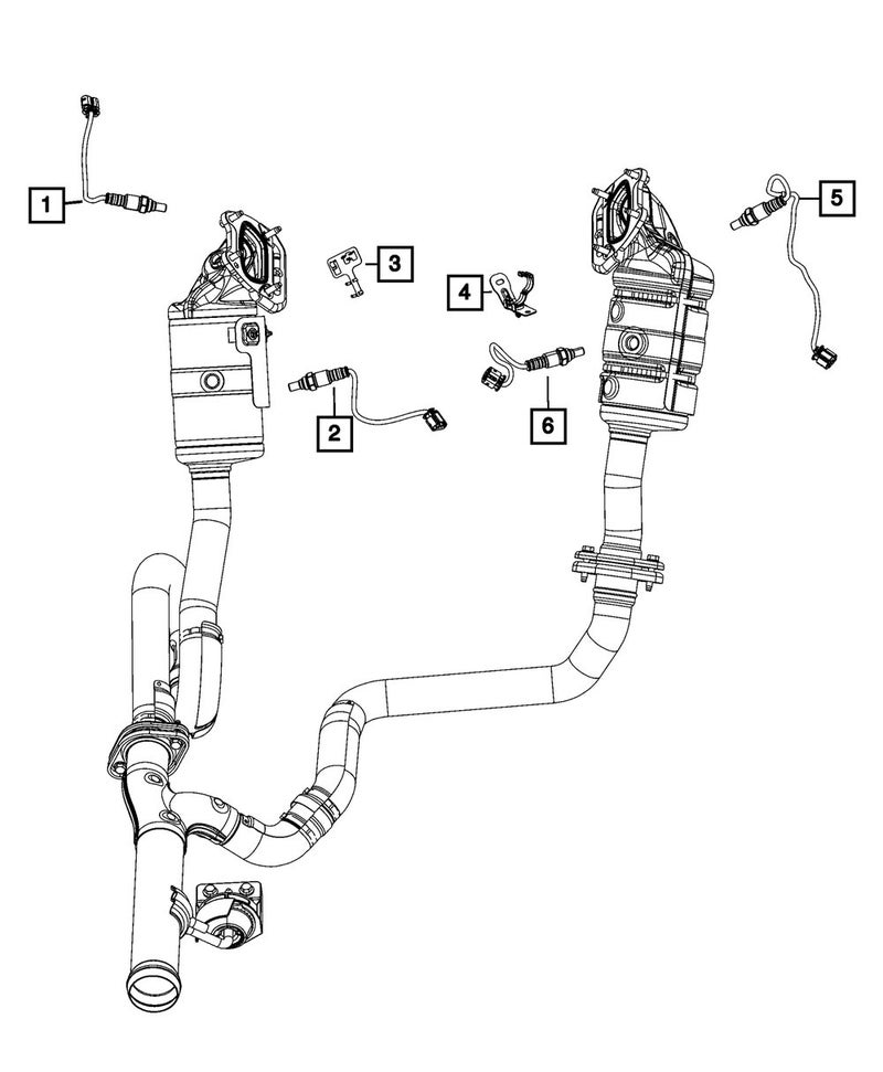 Mopar Oxygen / Lambda Sensor – Part No. 68291423AB