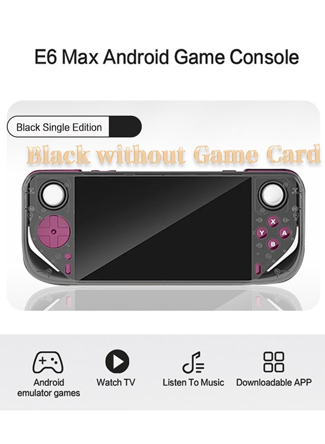  أمباون إي 6 ماكس جهاز ألعاب محمول A527 بمعالج ثماني النواة اتصال HDMI بتلفاز شاشة تعمل باللمس 5.0 بوصات نظام أندرويد يدعم الواي فاي وآركيد (أسود) - Image 1