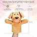 Zomiboo Hand Puppets Soft Animal Hand Fuzzy with Movable Mouth Play Stocking Storytelling InteractiveDog - Image 2