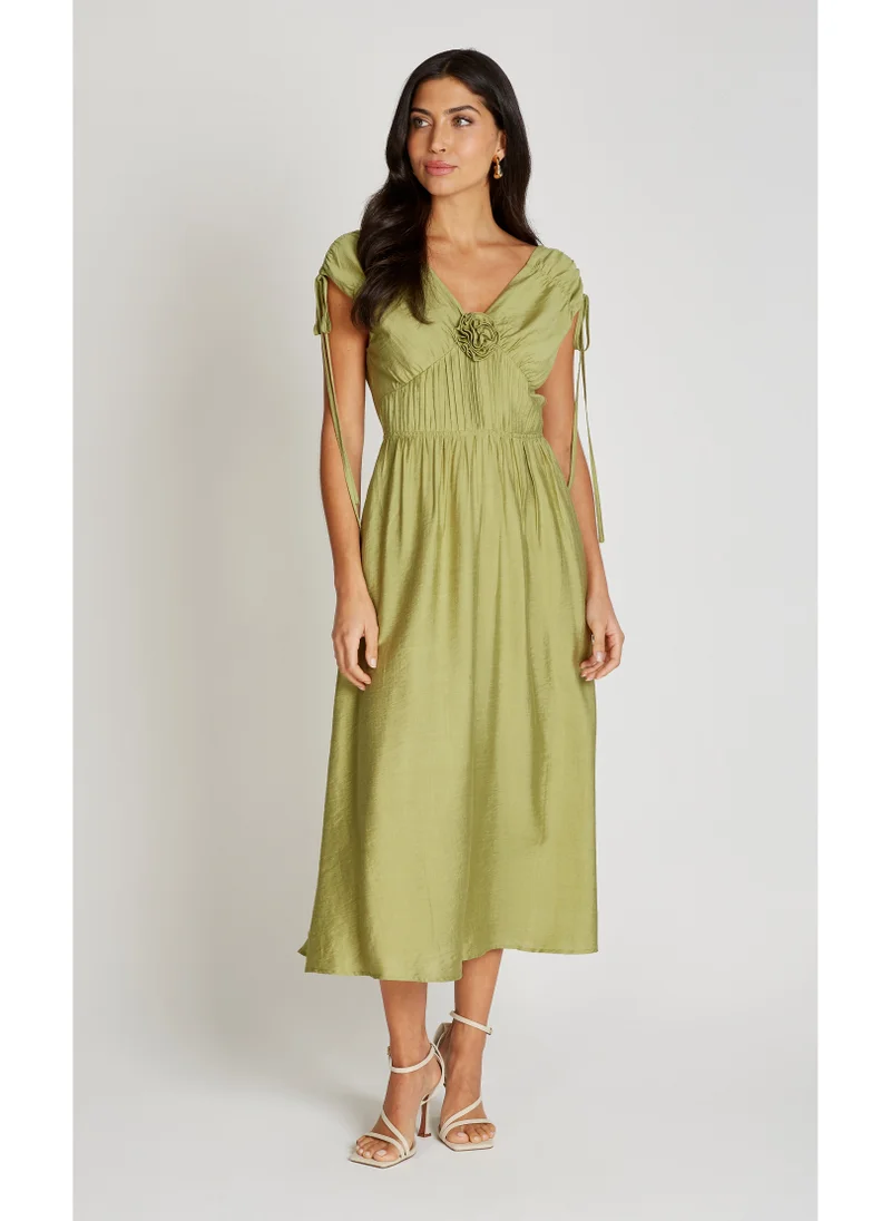 Little Mistress V-Neck Maxi Dress