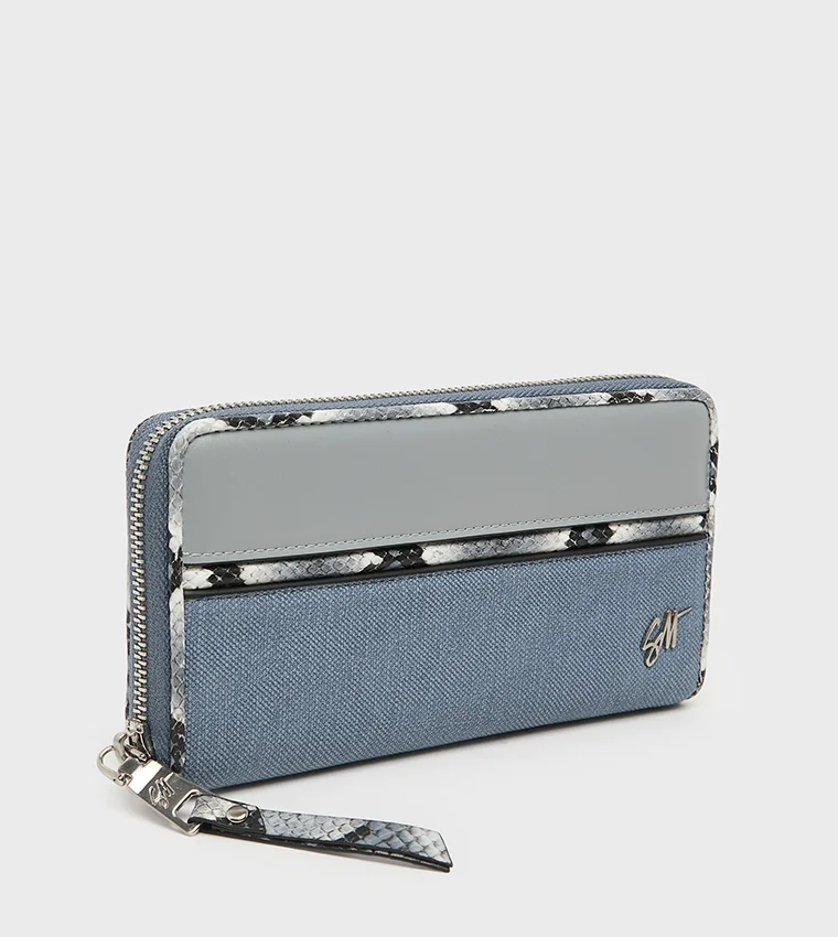 ستيف مادن Bmonay Color Block Zip-Around Wallet