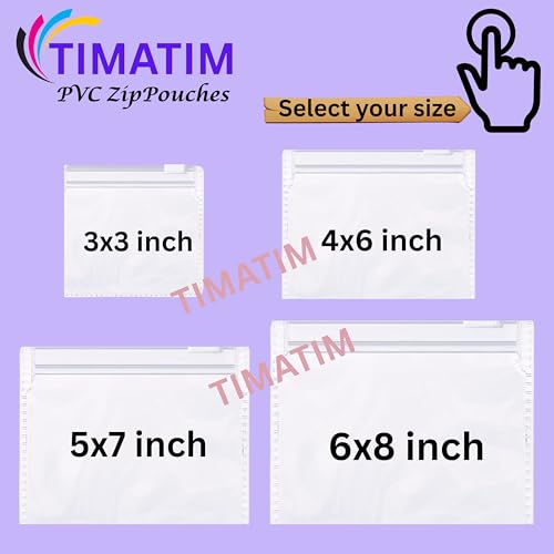 Timatim Pack of 24 Multipurpose Storage Pouch for Jewellery Storage Pouch, Makeup, Travel Accessories Zip Lock Organizer for Cosmetics and Stationery, Clear & Transparent (M(5x7 in)) - Image 4