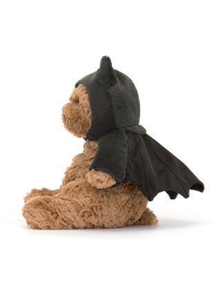 Bartholomew Bear Bat -  - medium - Removable Costume Plush – Soft Stuffed Toy with Cordy Legs, Cute Valentine’s Gift for Kids & Adults, Collectible Jellycat, 22cm - view 2
