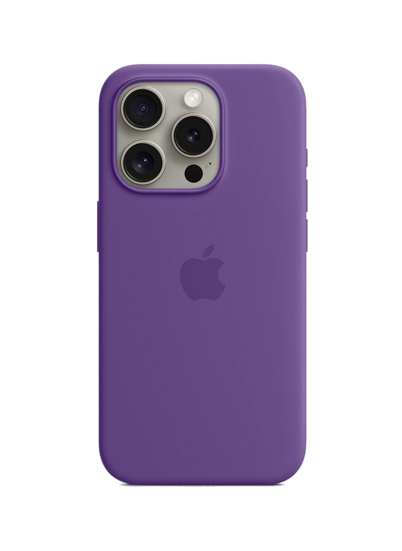 Wtech - Soft Liquid Silicone Case Cover With MagSafe For Apple iPhone 15 Pro 2023 Purple - Image 1
