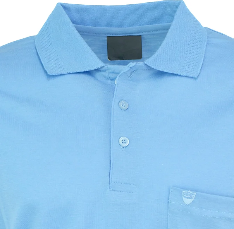 Oppland Men's Polo Collar Brand Rigging Pocket Short Sleeve Solid Color Normal Cut Full Fit Premium Cotton Fabric T-Shirt