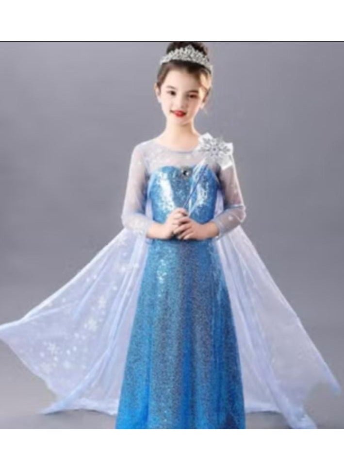 KUYING Elsa Princess Dress Frozen Girls' Dress 