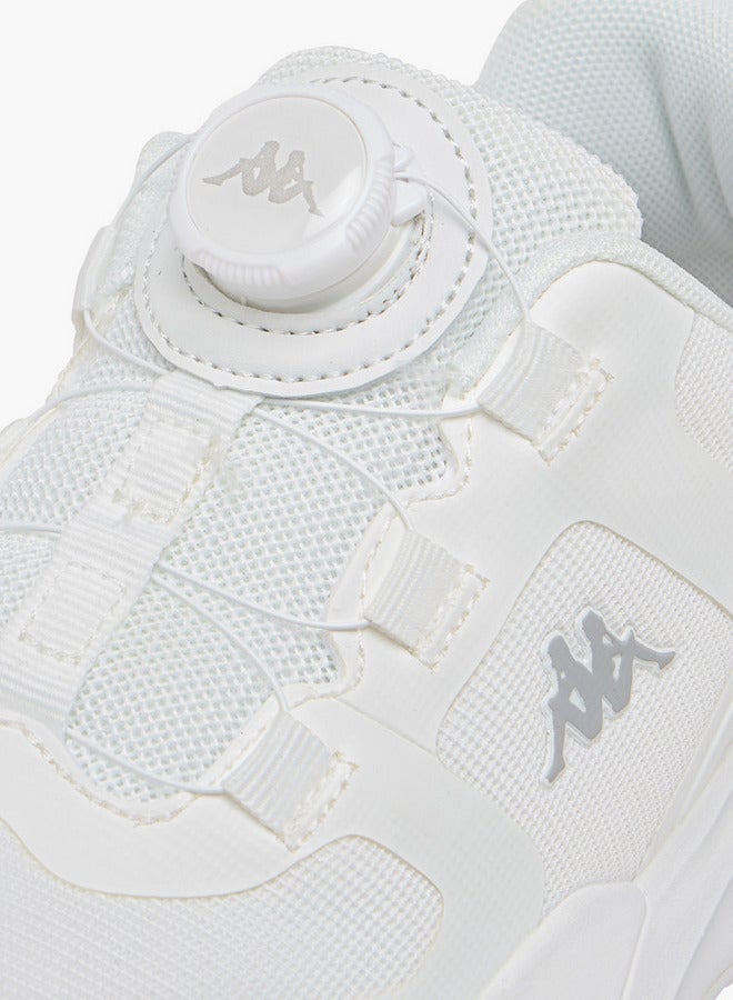 Kappa Girls' Logo Print Sports Shoes with Rotating Buckle Closure  - Image 4