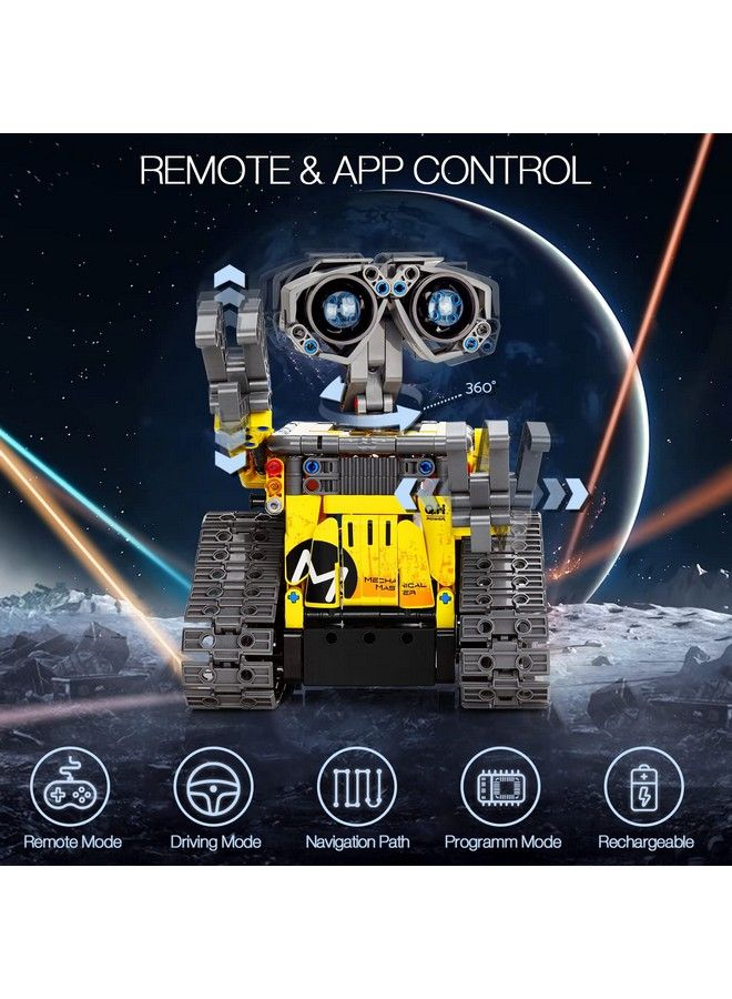 Sillbird Stem Building Toys Remote & App Controlled Creator 3In1 Wall Robot/Explorer Robot/Mech Dinosaur Toys Set Creative Gifts For Boys Girls Kids Aged 6 7 8 12 New 2022 (434 Pieces) - Image 4