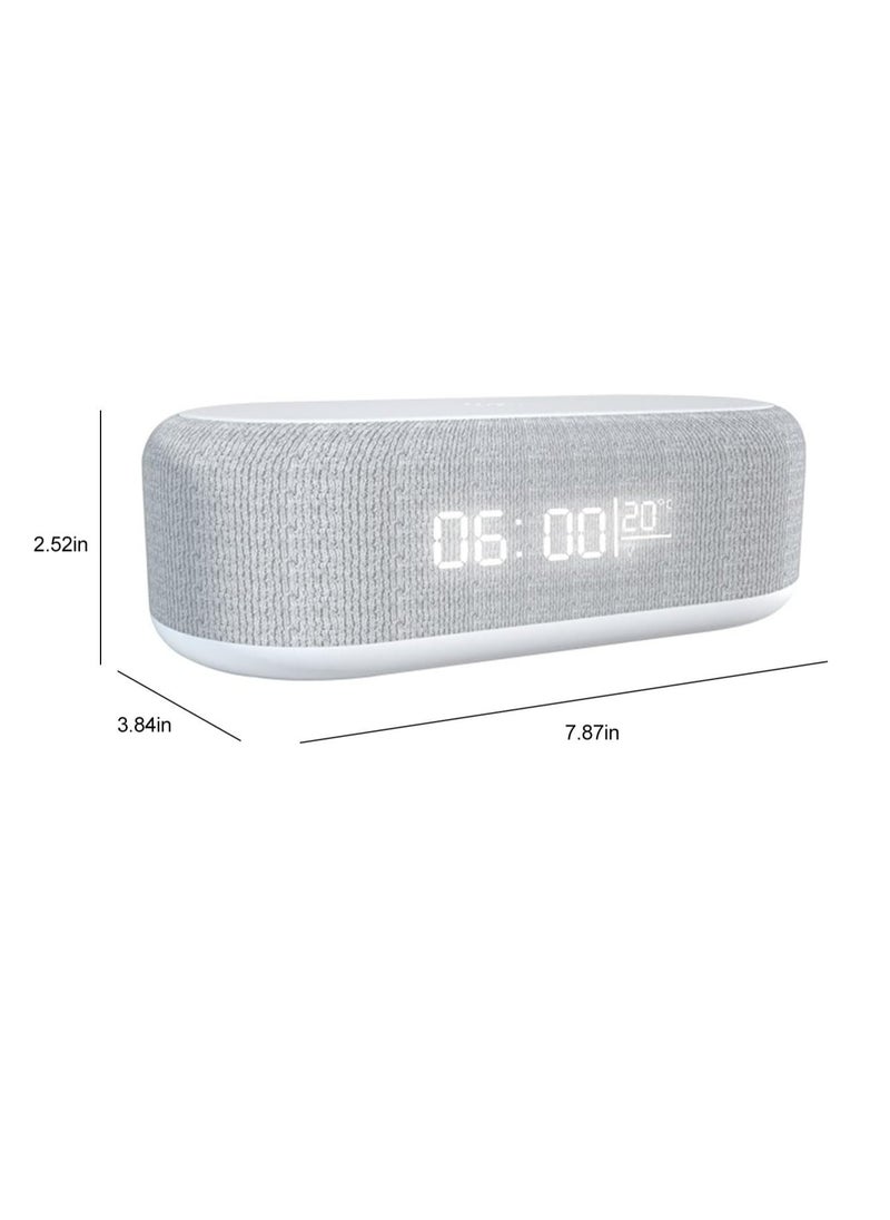 Generic - Desktop clock alarm clock wireless charging night light desk lamp thermometer mobile phone three-in-one wireless charger - Image 1