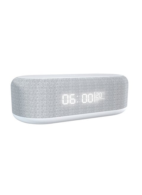 Desktop clock alarm clock wireless charging night light desk lamp thermometer mobile phone three-in-one wireless charger